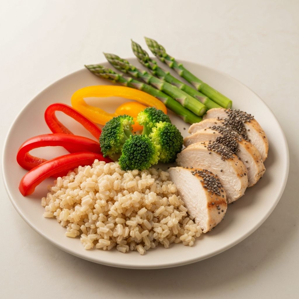 Балансирана храна с различни хранителни вещества