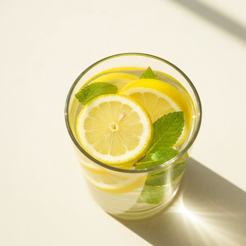 Свежа вода с лимон и мента